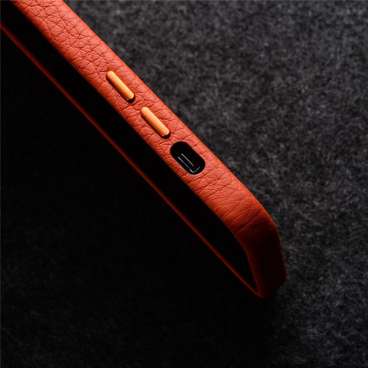 MELKCO For iPhone 14 Plus Case Magnetic Genuine Cow Leather+PC Anti-drop Phone Cove - TechGearPal