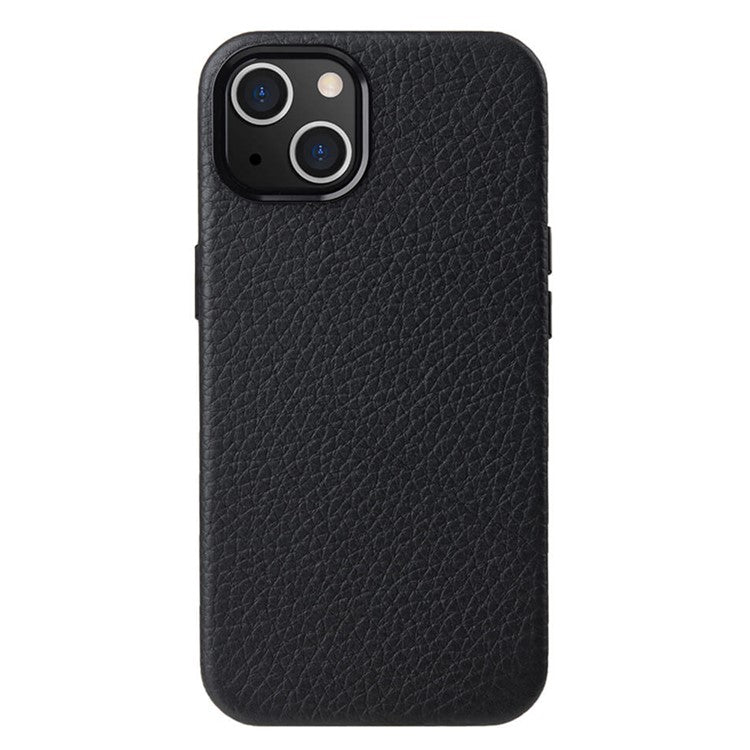 MELKCO For iPhone 14 Plus Case Magnetic Genuine Cow Leather+PC Anti-drop Phone Cove - TechGearPal