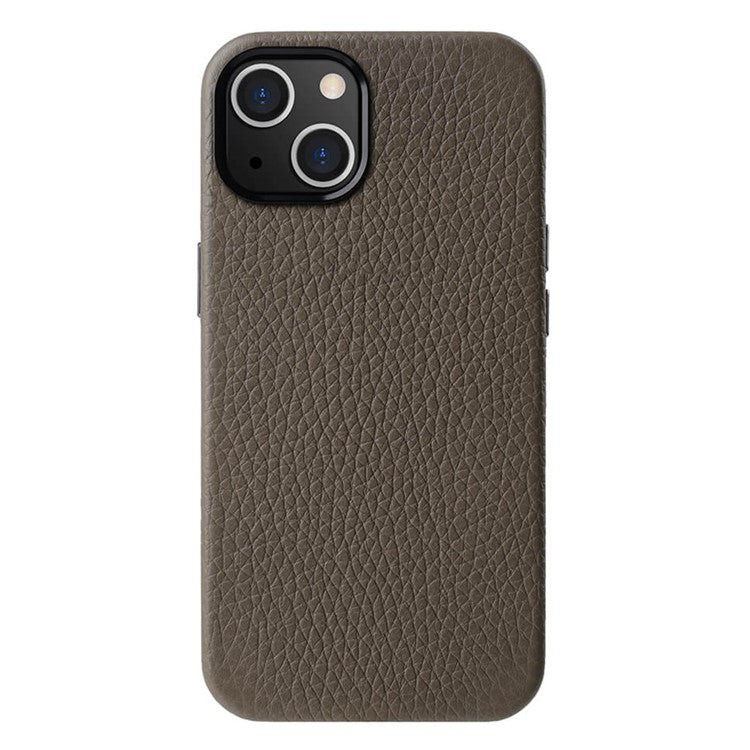 MELKCO For iPhone 14 Plus Case Magnetic Genuine Cow Leather+PC Anti-drop Phone Cove - TechGearPal