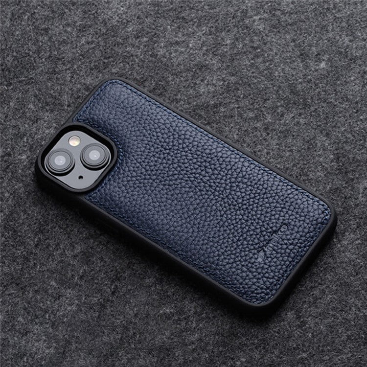 MELKCO For iPhone 15 Plus Case Genuine Cow Leather+PC Back Shell Phone Cove - TechGearPal