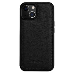 MELKCO For iPhone 15 Plus Case Genuine Cow Leather+PC Back Shell Phone Cove - TechGearPal