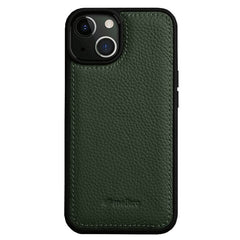 MELKCO For iPhone 15 Plus Case Genuine Cow Leather+PC Back Shell Phone Cove - TechGearPal