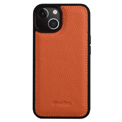 MELKCO For iPhone 15 Plus Case Genuine Cow Leather+PC Back Shell Phone Cove - TechGearPal