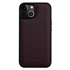 MELKCO For iPhone 15 Plus Case Genuine Cow Leather+PC Back Shell Phone Cove - TechGearPal
