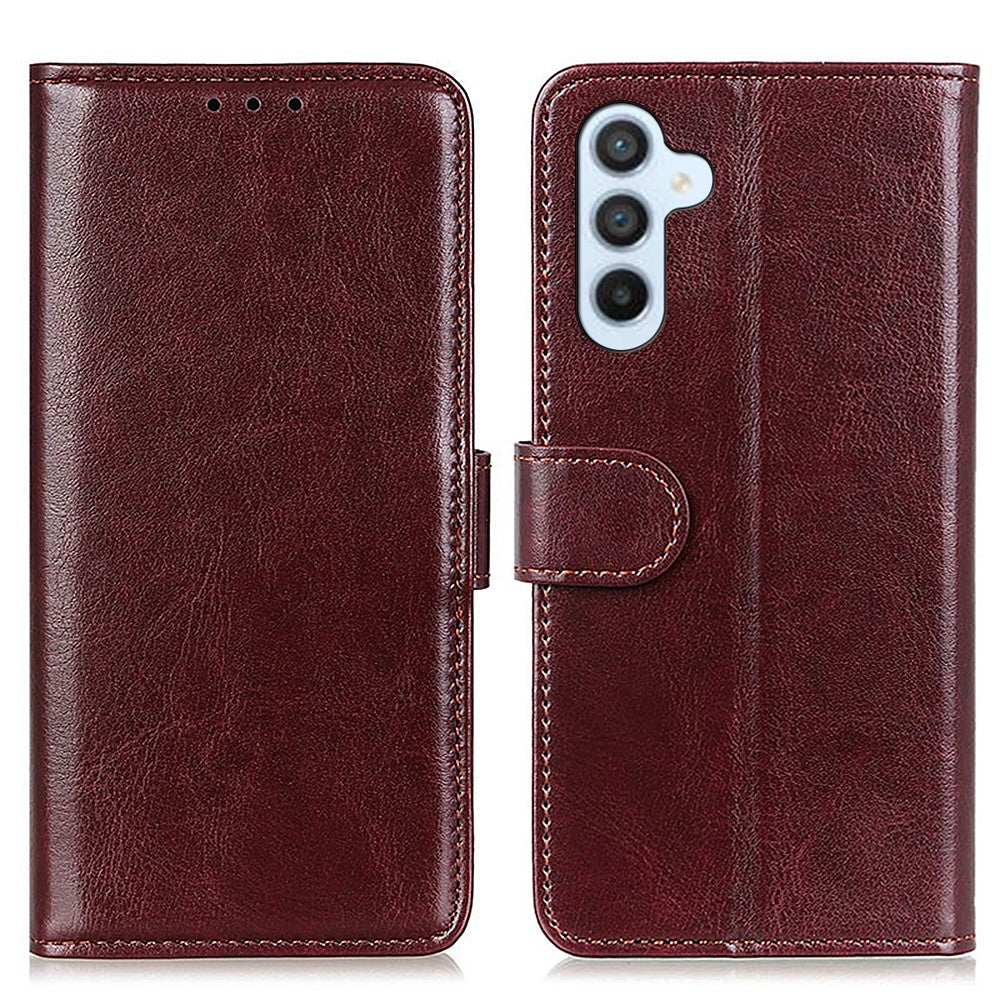 For Samsung Galaxy S25 / S24 Case Wallet Crazy Horse Texture PU Leather Phone Cover