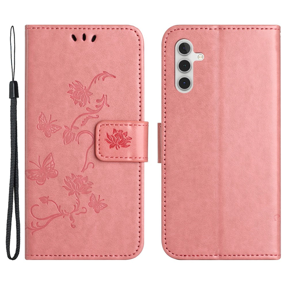 Coque de protection en cuir PU imprimé pour Samsung Galaxy S25/S24, résistante aux chutes 