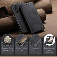 CASEME 013 Series For Samsung Galaxy S23 FE Case PU Leather Stand Folio Phone Cover