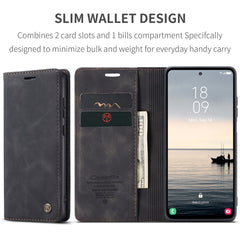 CASEME 013 Series For Samsung Galaxy S23 FE Case PU Leather Stand Folio Phone Cover