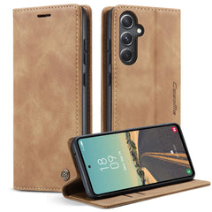 CASEME 013 Series For Samsung Galaxy S23 FE Case PU Leather Stand Folio Phone Cover