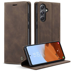 CASEME 013 Series For Samsung Galaxy S23 FE Case PU Leather Stand Folio Phone Cover