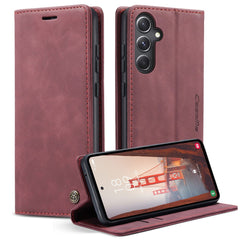CASEME 013 Series For Samsung Galaxy S23 FE Case PU Leather Stand Folio Phone Cover