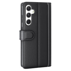 Étui portefeuille en cuir véritable pour Samsung Galaxy S24 