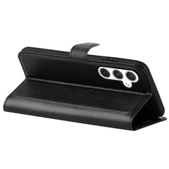 For Samsung Galaxy S24 Case Magnetic Closure Litchi Texture Leather Phone Cover