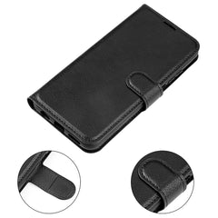 For Samsung Galaxy S24 Case Magnetic Closure Litchi Texture Leather Phone Cover