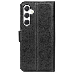 For Samsung Galaxy S24 Case Magnetic Closure Litchi Texture Leather Phone Cover