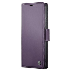 For Samsung Galaxy S23 FE Leather Case CASEME 023 RFID Blocking 3 Card Slot Mobile Cover