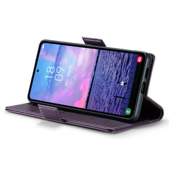 For Samsung Galaxy S23 FE Leather Case CASEME 023 RFID Blocking 3 Card Slot Mobile Cover