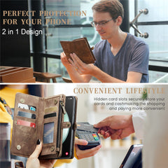For Samsung Galaxy S23 FE Phone Cases CASEME Leather Cover with Detachable Wallet and Strap