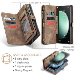 For Samsung Galaxy S23 FE Phone Cases CASEME Leather Cover with Detachable Wallet and Strap