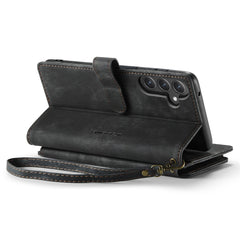 For Samsung Galaxy S23 FE Phone Cases with Strap CASEME C30 Zipper Multiple Card Holder PU Leather Cover