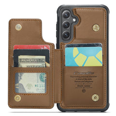 For Samsung Galaxy S23 FE Phone Case CASEME C22 Leather Back Cover with RFID Blocking Card Slots