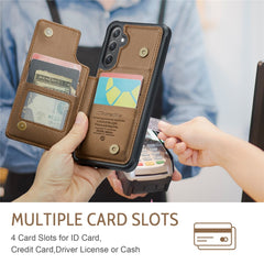 For Samsung Galaxy S23 FE Phone Case CASEME C22 Leather Back Cover with RFID Blocking Card Slots