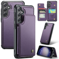 For Samsung Galaxy S23 FE Phone Case CASEME C22 Leather Back Cover with RFID Blocking Card Slots