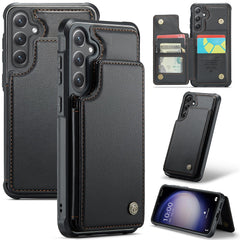 For Samsung Galaxy S23 FE Phone Case CASEME C22 Leather Back Cover with RFID Blocking Card Slots