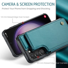 For Samsung Galaxy S23 Phone Case CASEME C22 Leather Back Cover with RFID Blocking Card Slots