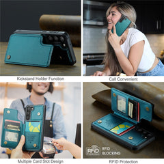 For Samsung Galaxy S23 Phone Case CASEME C22 Leather Back Cover with RFID Blocking Card Slots