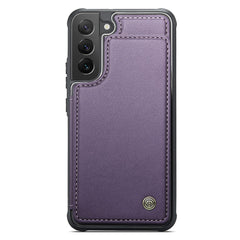 Für Samsung Galaxy S22 5G Handyhülle CASEME C22 Lederrückseite mit RFID-blockierenden Kartenfächern 
