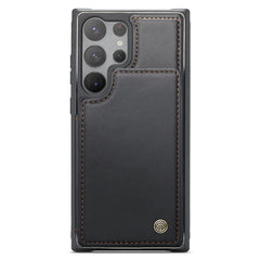 For Samsung Galaxy S22 Ultra 5G Phone Case CASEME C22 Leather Back Cover with RFID Blocking Card Slots
