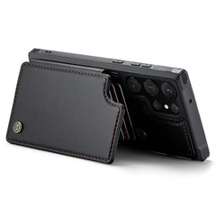 For Samsung Galaxy S22 Ultra 5G Phone Case CASEME C22 Leather Back Cover with RFID Blocking Card Slots