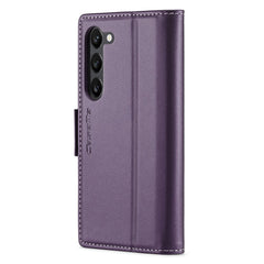 For Samsung Galaxy S24 Leather Case CASEME 023 RFID Blocking 3 Card Slot Mobile Cover