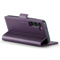 For Samsung Galaxy S24 Leather Case CASEME 023 RFID Blocking 3 Card Slot Mobile Cover