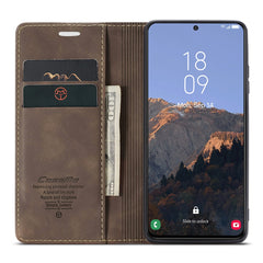 CASEME 013 Series For Samsung Galaxy S24 Case Anti-drop PU Leather Stand Cellphone Protector