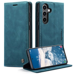 CASEME 013 Series For Samsung Galaxy S24 Case Anti-drop PU Leather Stand Cellphone Protector