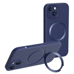 XUNDD For iPhone 15 Plus Reno Magnetic Holder Series Back Cover Liquid Silicone Cell Phone Case - TechGearPal