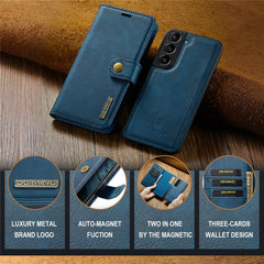 DG.MING for Samsung Galaxy S24 Case Detachable 2-in-1 Split Leather Phone Cover