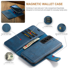 DG.MING for Samsung Galaxy S24 Case Detachable 2-in-1 Split Leather Phone Cover