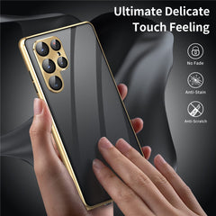 For Samsung Galaxy S24 Ultra Case Anti-Spy Double-Sided Tempered Glass Magnetic Phone Cover