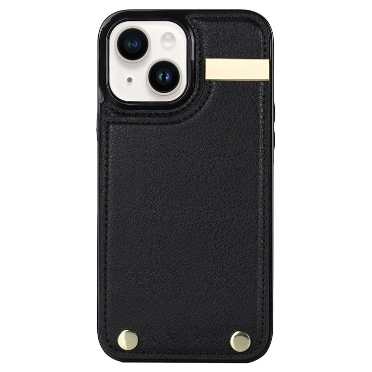 For iPhone 13 Card Holder Phone Case TPU + PU Leather Protective Cove - TechGearPal