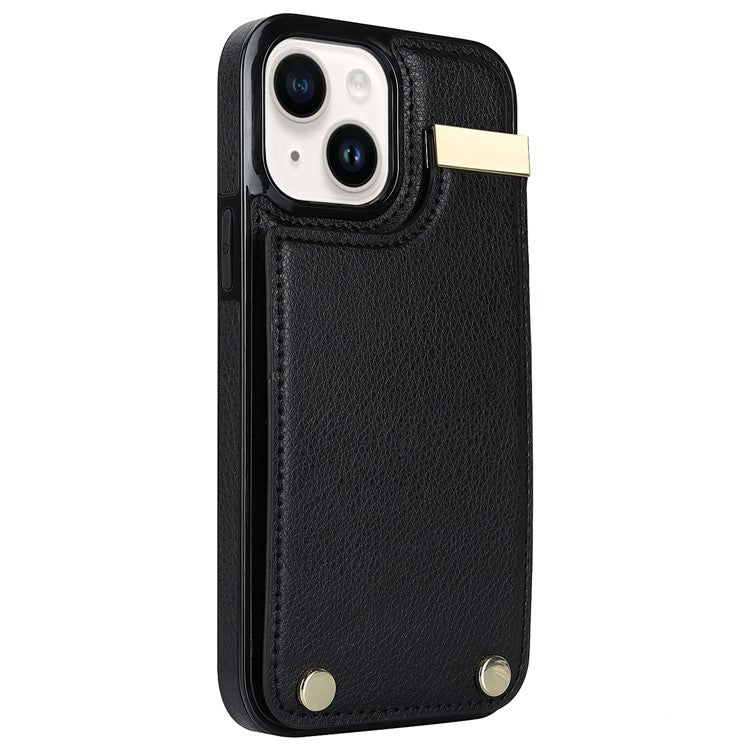For iPhone 13 Card Holder Phone Case TPU + PU Leather Protective Cove - TechGearPal