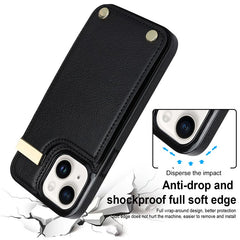 For iPhone 13 Card Holder Phone Case TPU + PU Leather Protective Cove - TechGearPal