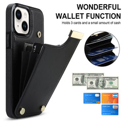 For iPhone 13 Card Holder Phone Case TPU + PU Leather Protective Cove - TechGearPal