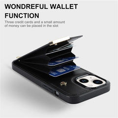 For iPhone 13 Card Holder Phone Case TPU + PU Leather Protective Cove - TechGearPal