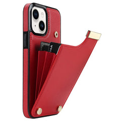 For iPhone 13 Card Holder Phone Case TPU + PU Leather Protective Cove - TechGearPal
