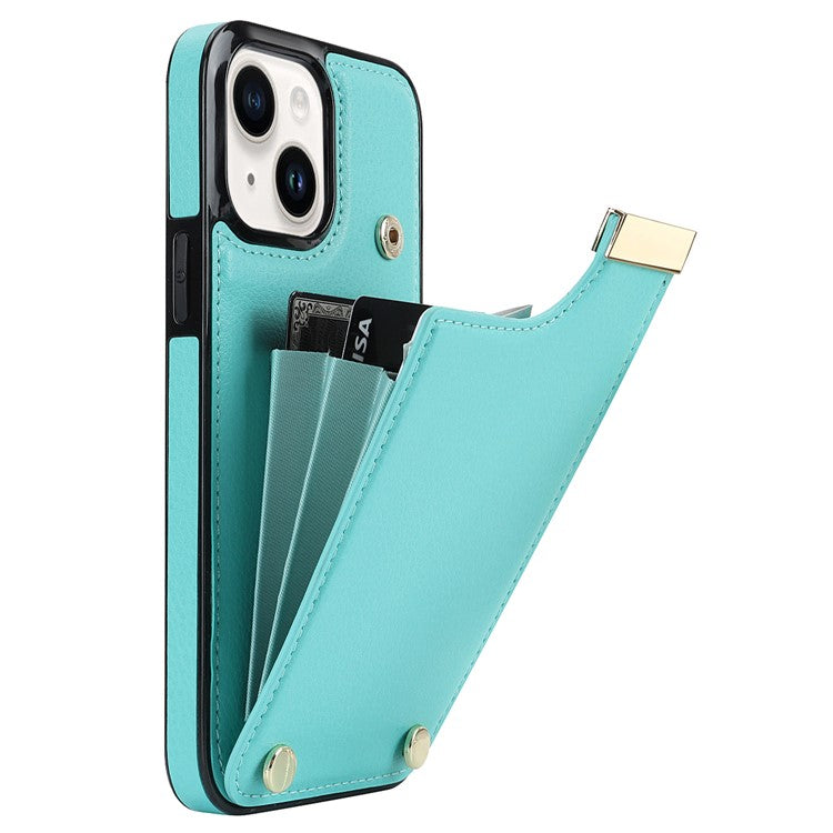 For iPhone 13 Card Holder Phone Case TPU + PU Leather Protective Cove - TechGearPal