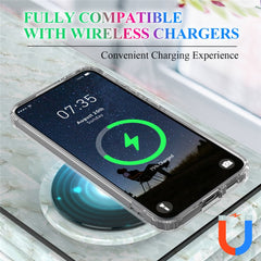 For Samsung Galaxy S24 Magnetic Phone Case Shock Absorbing Acrylic+TPU Back Shell
