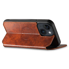 SUTENI J05 For iPhone 15 Plus Case Stand Wallet Leather Dustproof Phone Cover Compatible with MagSaf - TechGearPal